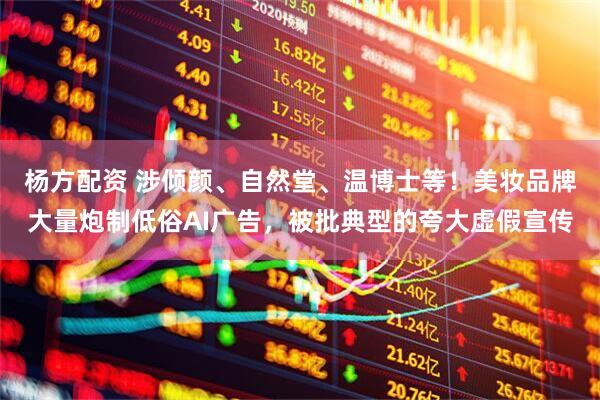 杨方配资 涉倾颜、自然堂、温博士等！美妆品牌大量炮制低俗AI广告，被批典型的夸大虚假宣传